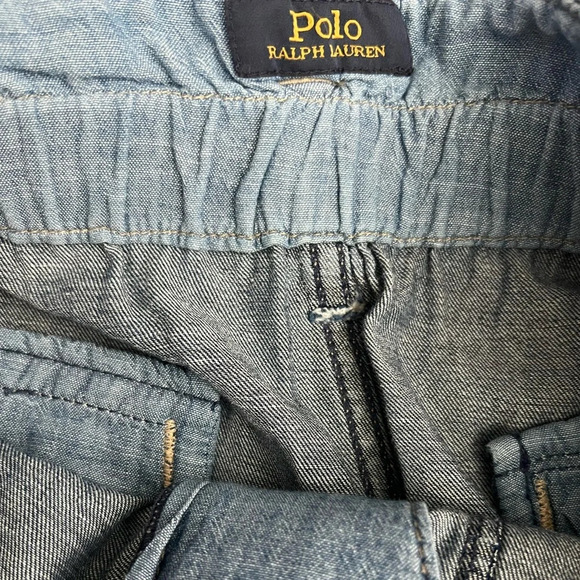 Polo Ralph Lauren Paperbag Utility High Rise Jogger Denim Jeans Size 28 - Picture 8 of 11